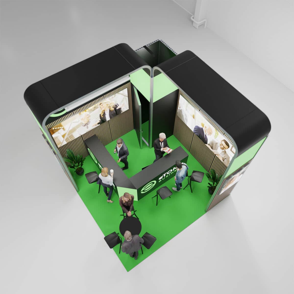Messestand Small_eTOMe Business_4x4_Top
